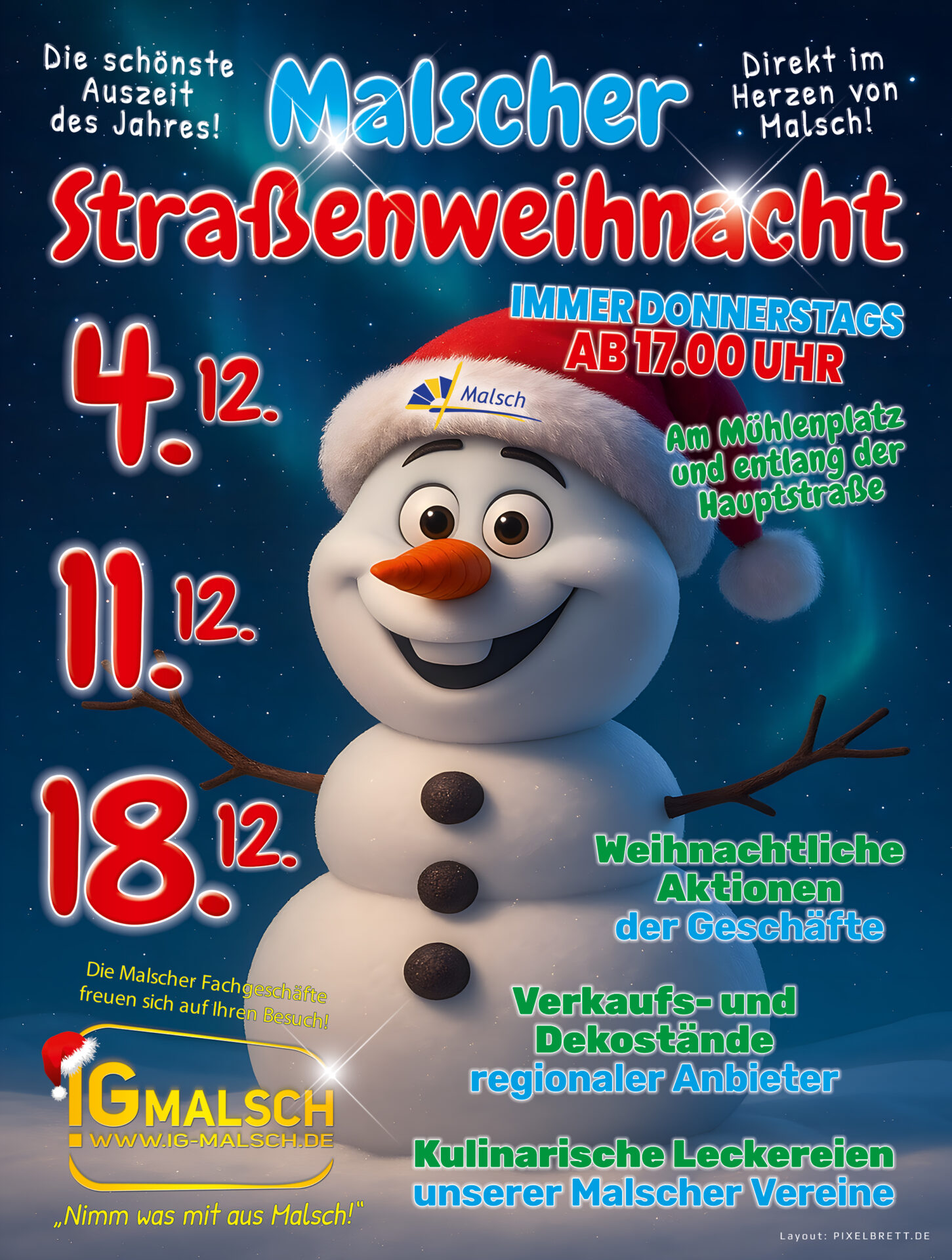 Malscher strassenweihnacht 2025