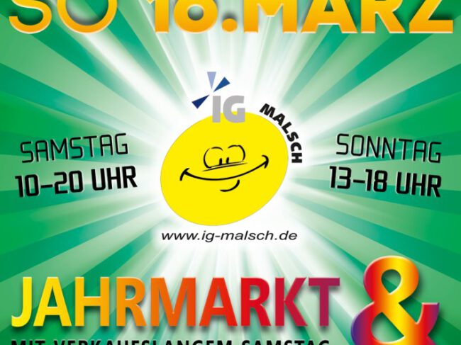 Jahrmarkt und verkaufsoffener Sonntag am 15.03. + 16.03.2014