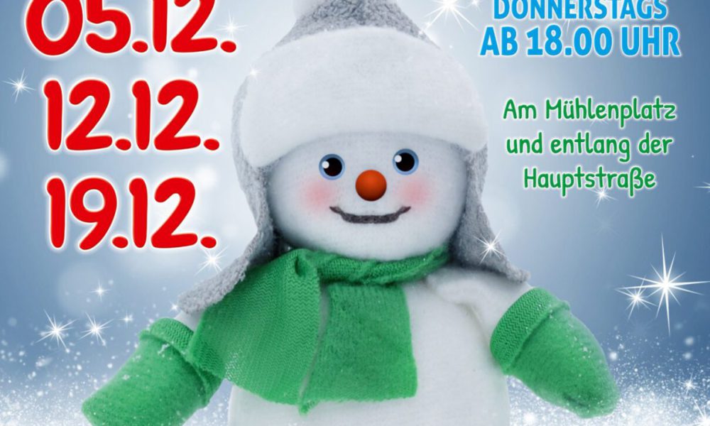 Malscher Straßenweihnacht immer donnerstags am 05.12. + 12.12. + 19.12.2019