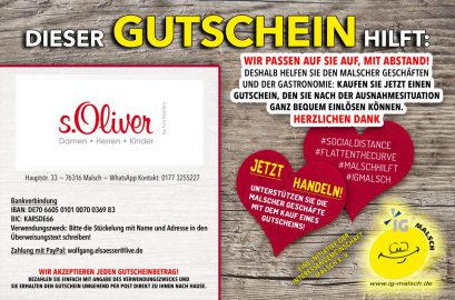 s. Oliver Gutschein ~ Malsch hilft!