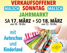 17.-18.03.2018 Verkaufsoffener Sonntag mit Jahrmarkt und vielen Aktionen entlang der Hauptstrasse
