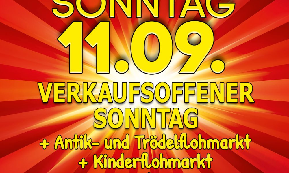 Verkaufsoffener Sonntag am 11.09.2016